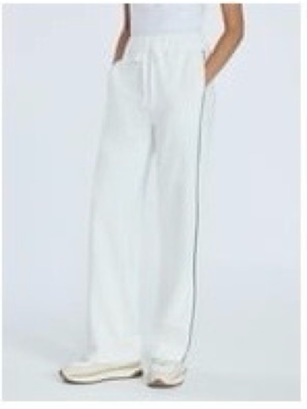 Women's Free Assembly Off White Track Joggers with Black Piping XL and NWT